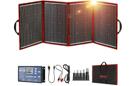DOKIO 220 Watts Monocrystalline Foldable Solar Panel