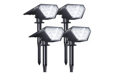 Biling 2-in-1 Outdoor 12 LED Bulbs Solar Powered Lights
