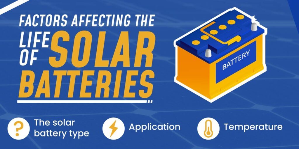 Factors affecting life of solar batteries