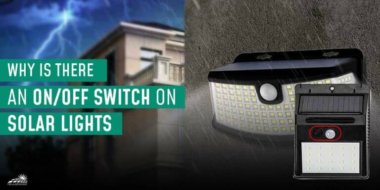 Why Is There An On/Off switch On Solar Lights | Important Solar Lights Question Answered